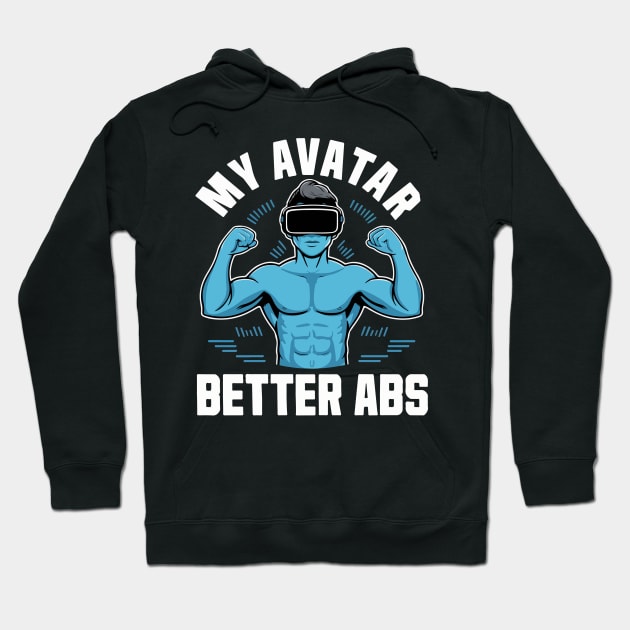 Gym Bro VR headset Funny Gifts Hoodie by GrafiqueDynasty